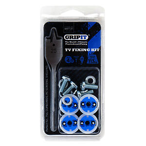 Gripit GRIP IT TV Plasterboard Fixings Wall Bracket Holds 113kg
