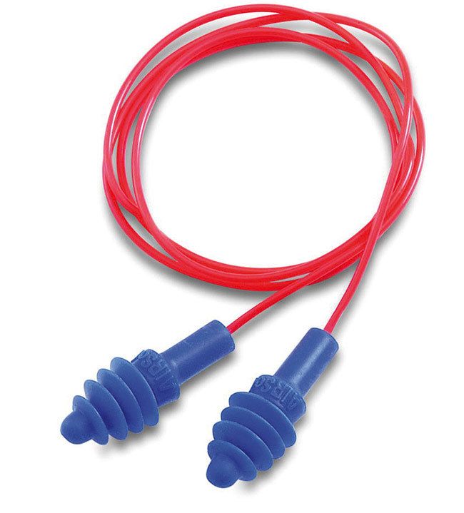 Honeywell Airsoft Corded Ear Plugs In Fliptop Box Blue Pack 50's