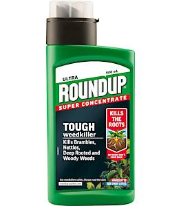 Roundup Ultra, Tough Weedkiller, Concentrate Liquid, 500 Ml, Green