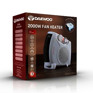 2000W Flat Fan Heater Hea1927Ge