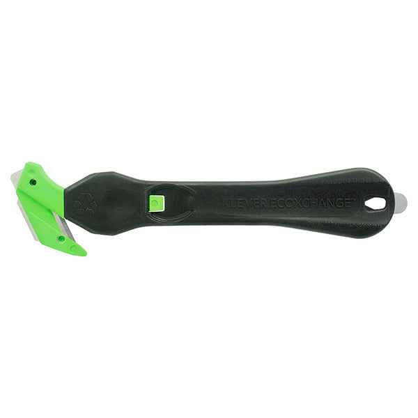 Klever Eco Xchange 35 Safety Cutter Black/Green Box 10's