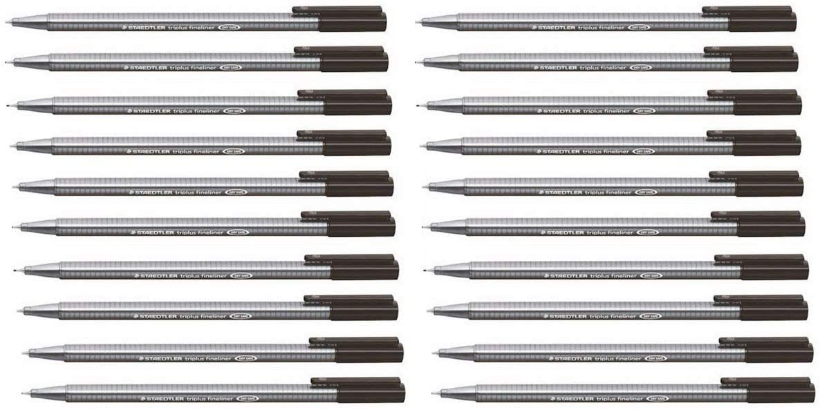 Staedtler Triplus Fineliner 0.3mm Black Pack 10's