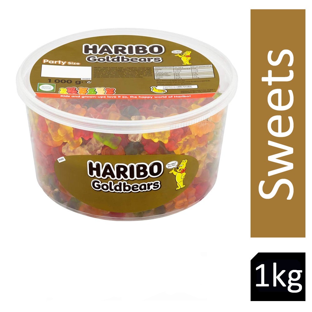 Haribo Gold Bears 1kg Drum - UK BUSINESS SUPPLIES