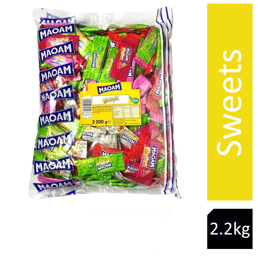 Haribo Maoam Stripes 2.2kg - UK BUSINESS SUPPLIES