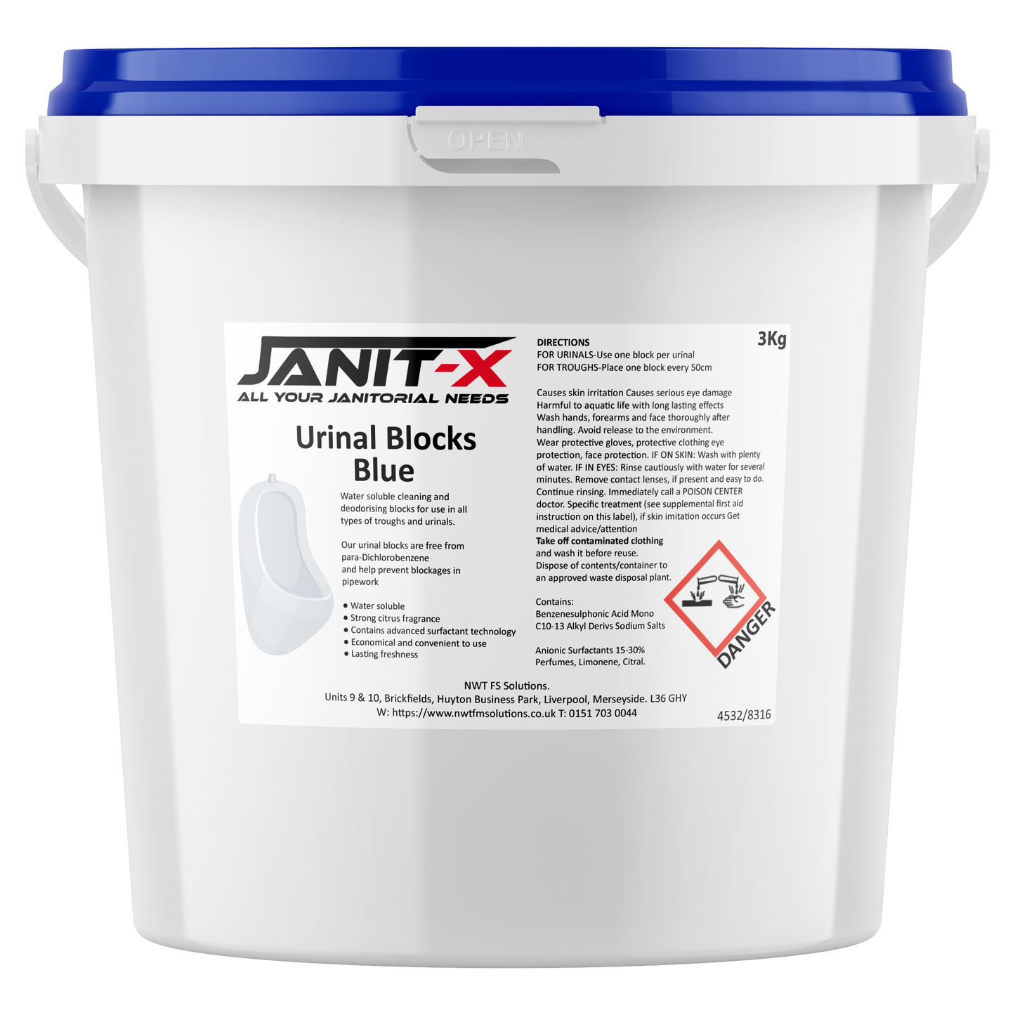 Janit-X Professional Urinal Channel Blocks 3kg
