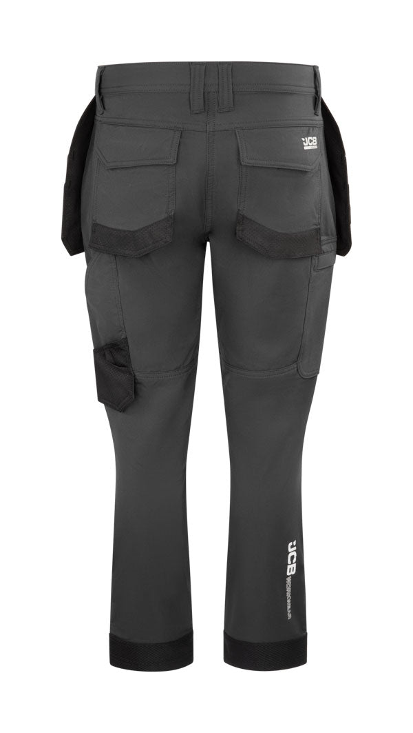 Jcb Ladies 4-Way Stretch Holster Pkt Trs Darkshadow ALL SIZES