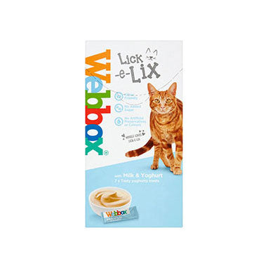 Webbox Lick-e-Lix Cat Treats Milk & Yoghurt 7 Sachets