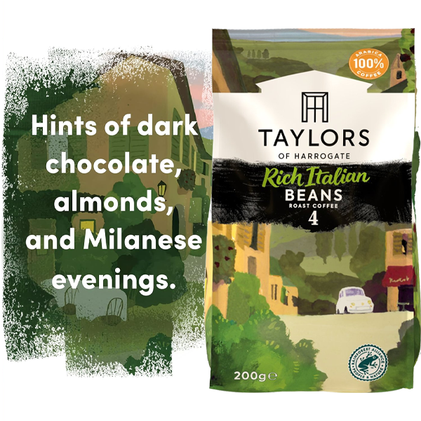 Taylors of Harrogate Rich Italian Coffee Beans 200g