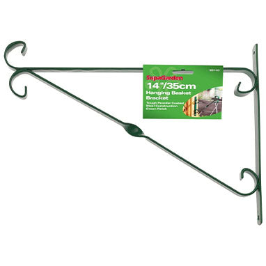 14 inch Hanging Basket Bracket GREEN - UK BUSINESS SUPPLIES