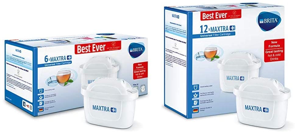 BRITA MAXTRA+ water filter cartridges, compatible with all BRITA jugs for chlorine and limescale reduction, 30 pack - UK BUSINESS SUPPLIES