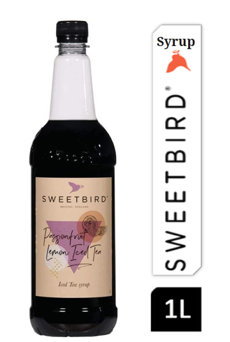 Sweetbird Passionfruit Lemon Iced Tea Syrup 1litre (Plastic).