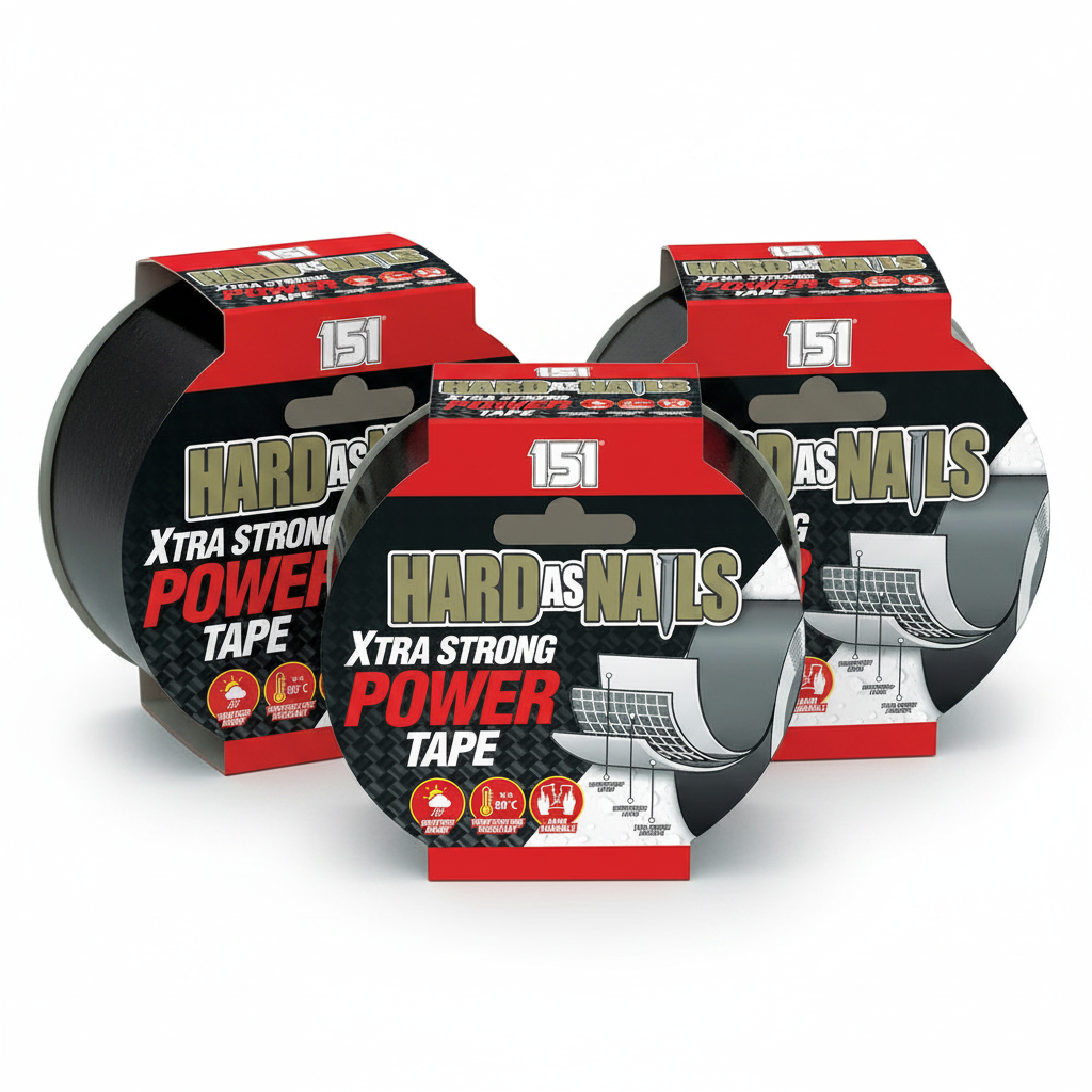 Hard as Nails Extra Strong Power Tape | 10m x 48mm | 1 Roll