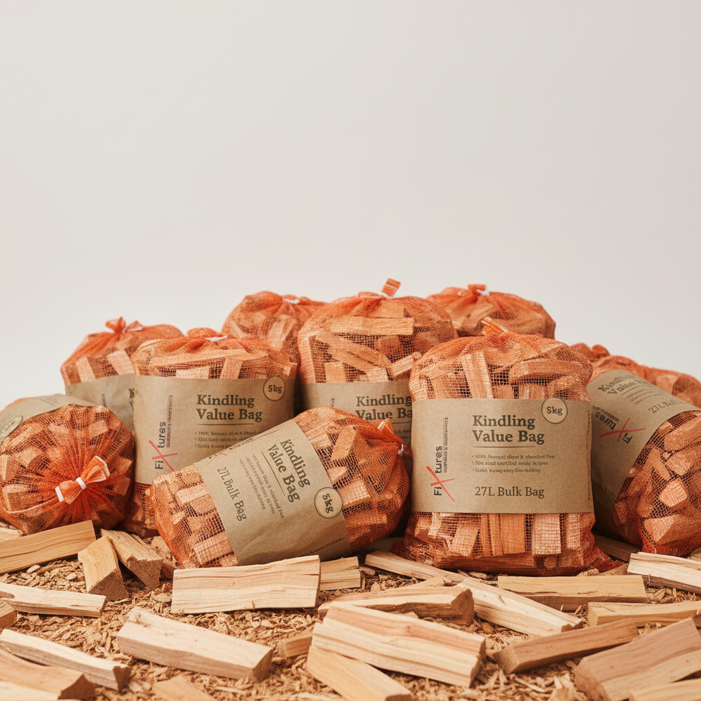 Green Olive Firewood Kindling Firestarting Wood Sticks - 5kg / 27ltr