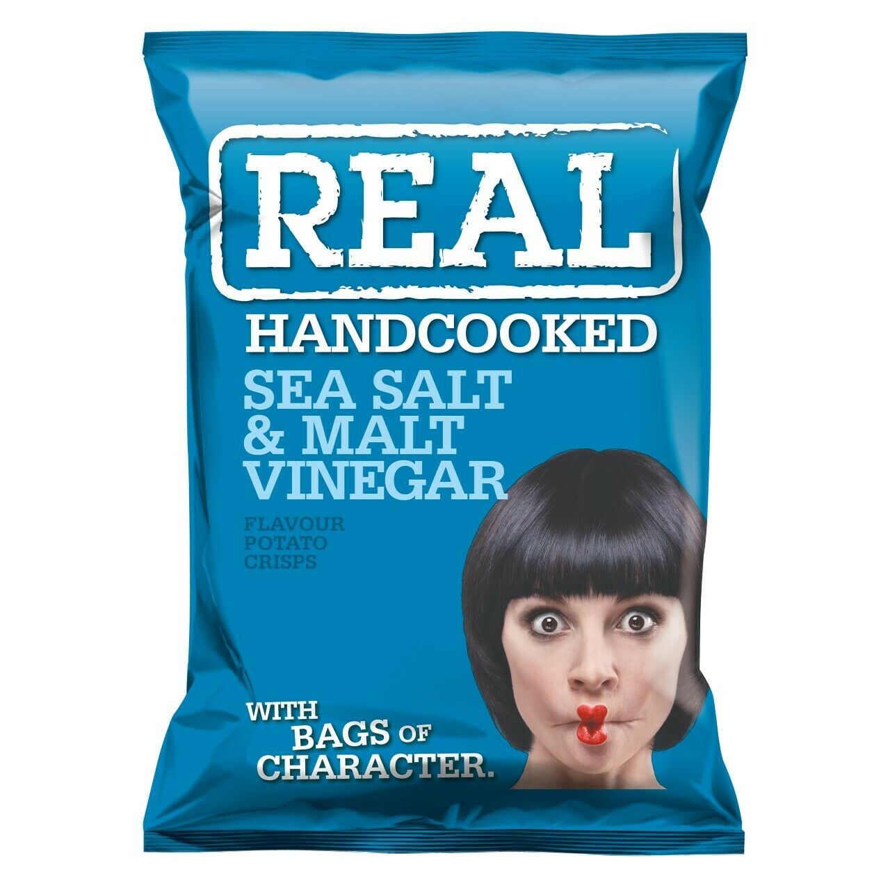 Real Crisps Sea Salt & Malt Vinegar 48 x 35g