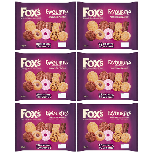 Fox's Favourites Assortment Biscuit Selection Pack 6 x 365g