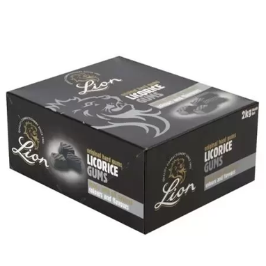 Lion Liquorice Gums - 2kg Box