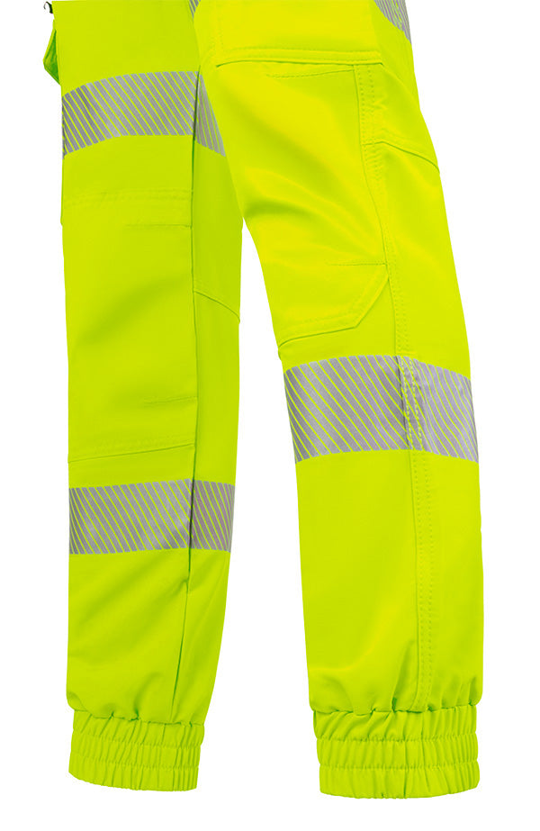 Beeswift Womens Hi-Vis Yellow Work Joggers ALL SIZES