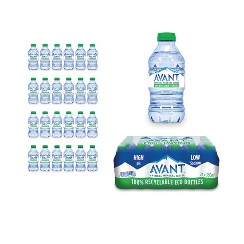 Avant Natural Mineral Water 330ml (Pack of 24) AVA003