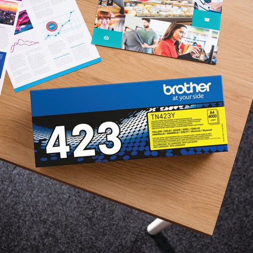 Brother TN-423Y Toner Cartridge High Yield Yellow TN423Y