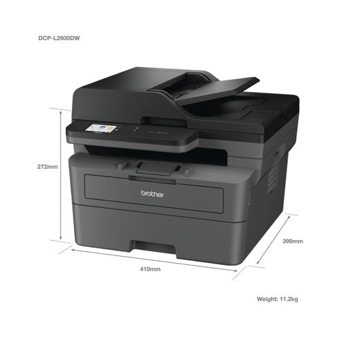 Brother DCP-L2660DW A4 3-in-1 Wireless Mono Laser Printer DCPL2660DWZU1