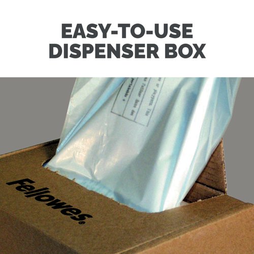 Fellowes Shredder Waste Bags 28 Litre (Pack of 100) 3605201