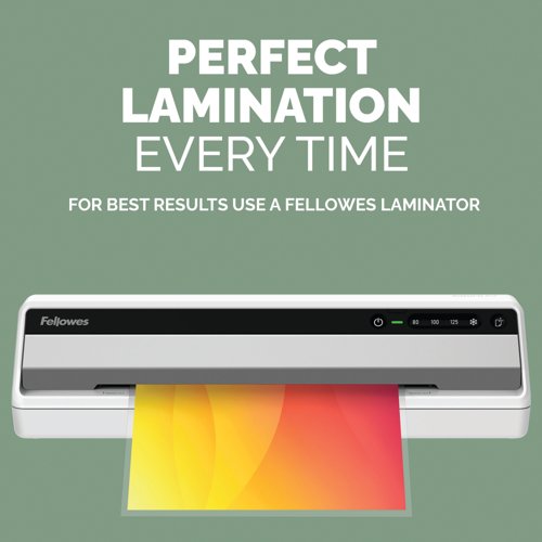 Fellowes Recycled Laminating Pouches 80 Micron A4 Matt (Pack of 100) 100143435