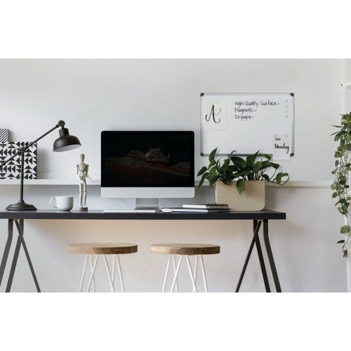 Bi-Office Aluminium Finish Magnetic Whiteboard 900x600mm MB0706186