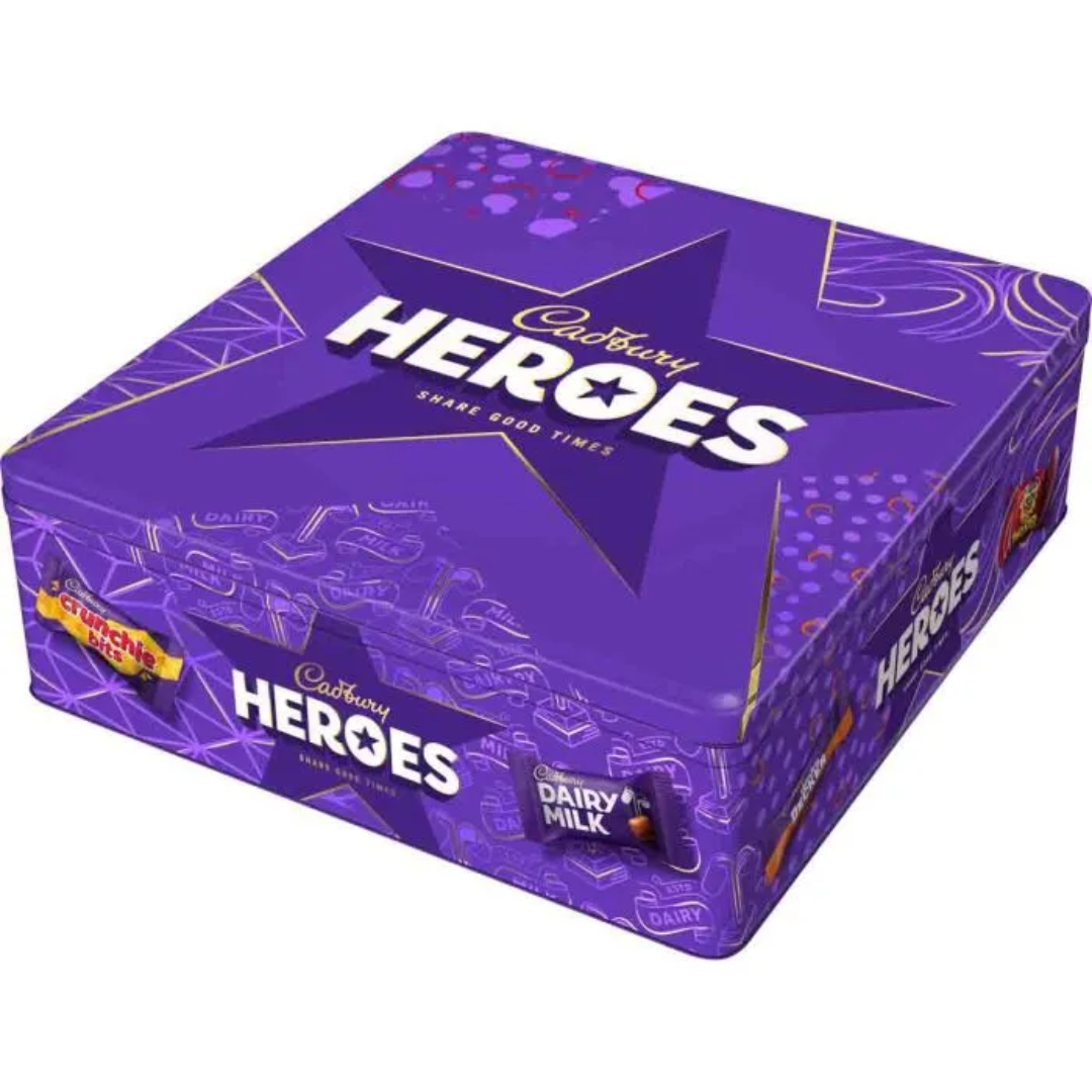 Cadbury Heroes Square Limited Edition Gift Tin 700g