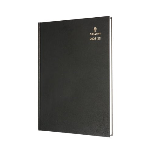 Collins Academic Diary Day Per Page A4 Black 2025-2026 44MBLK25