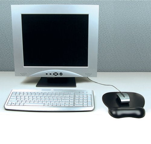 Contour Ergonomics Soft Skin Gel Mouse Mat Wrist Rest Black CE77000
