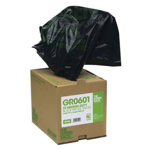 Greensack Compactor Sack in Dispenser Black (Pack of 40) VHP GR0602