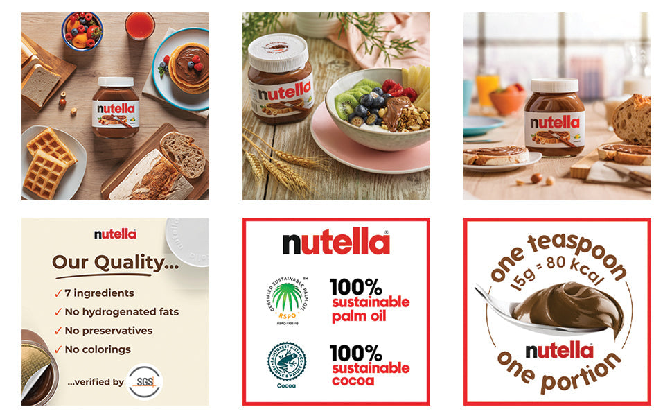 Nutella Spread Jars by Ferrero 15 x 25g