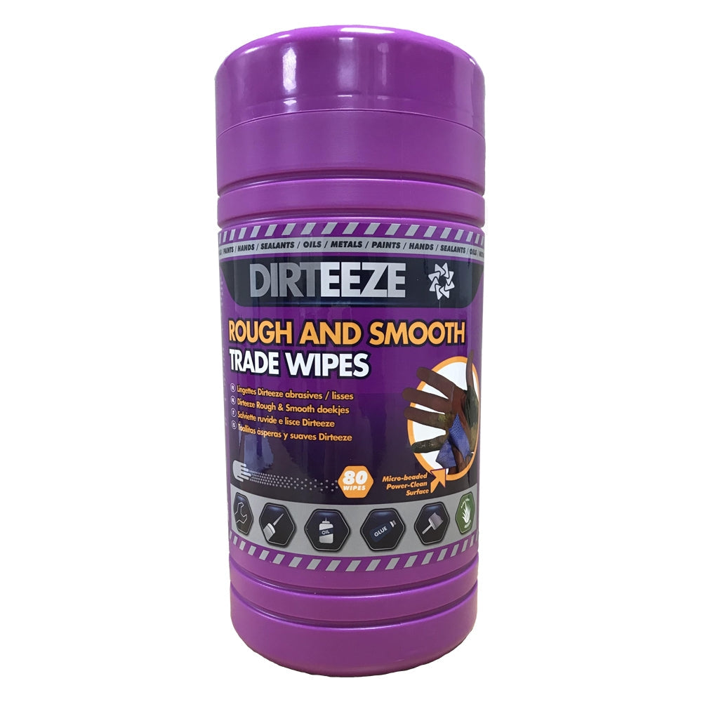 Dirteeze Trade Rough & Smooth Beaded Wipes Tub 80s - UK BUSINESS SUPPLIES