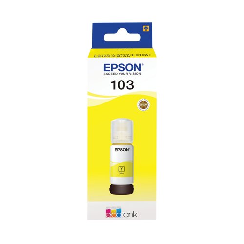 Epson 103 EcoTank Ink Bottle Yellow C13T00S44A10