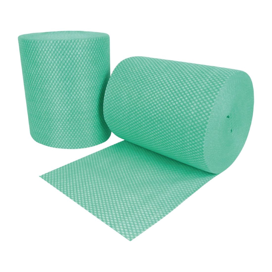 Ramon Hygiene Optima All Purpose, Non Woven Cloth Roll 350 Sheet {Green}