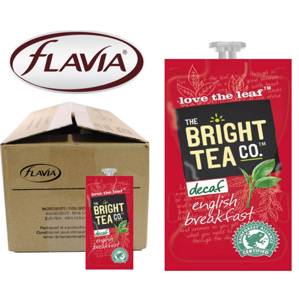 Flavia The Bright Tea Co English Breakfast Decaffeinated 140's - UK BUSINESS SUPPLIES