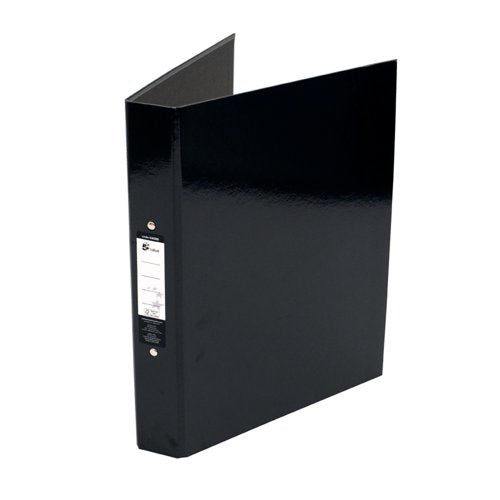 5 Star Ring Binder 25mm Black (Pack of 10) 636588