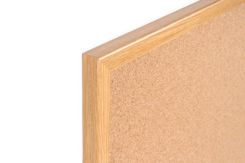 5 Star Cork Noticeboard Oak Effect Frame 1200x900mm FS669042