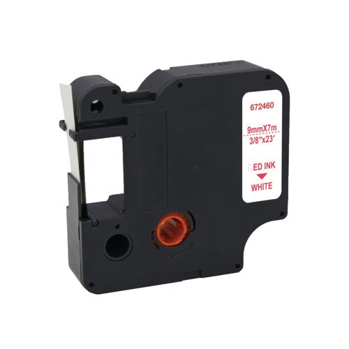 Five Star Non-OEM Replacement for Dymo 40915 Red on White 9mm x 7m FS672460