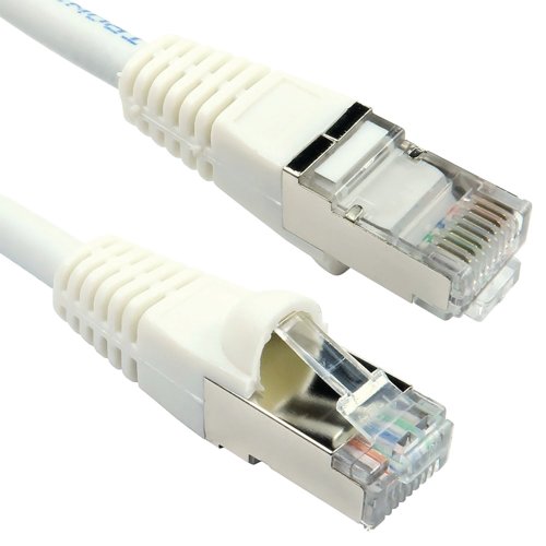 5 Star Cat6A S/STP LSOH Patch Cable Snagless 2m White FS686954