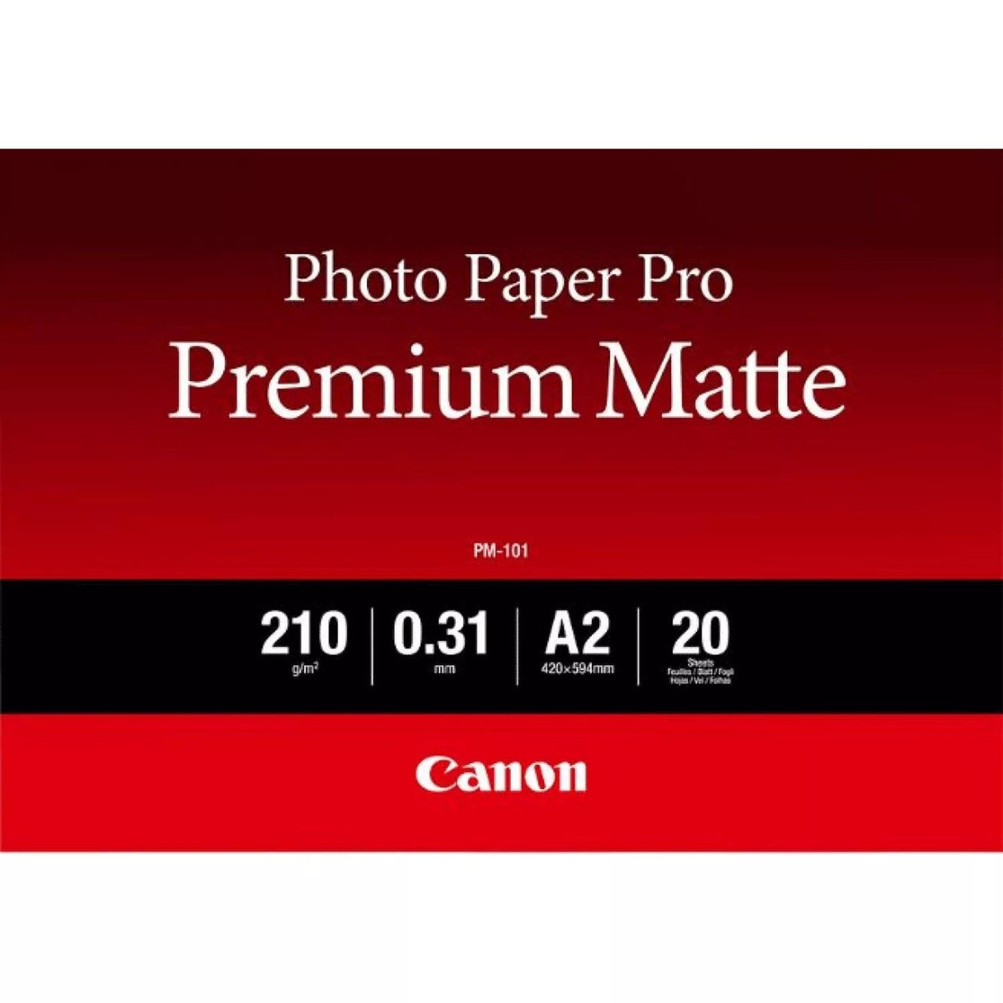 Canon PM-101 A2 Matte White Photo Paper - 8657B017