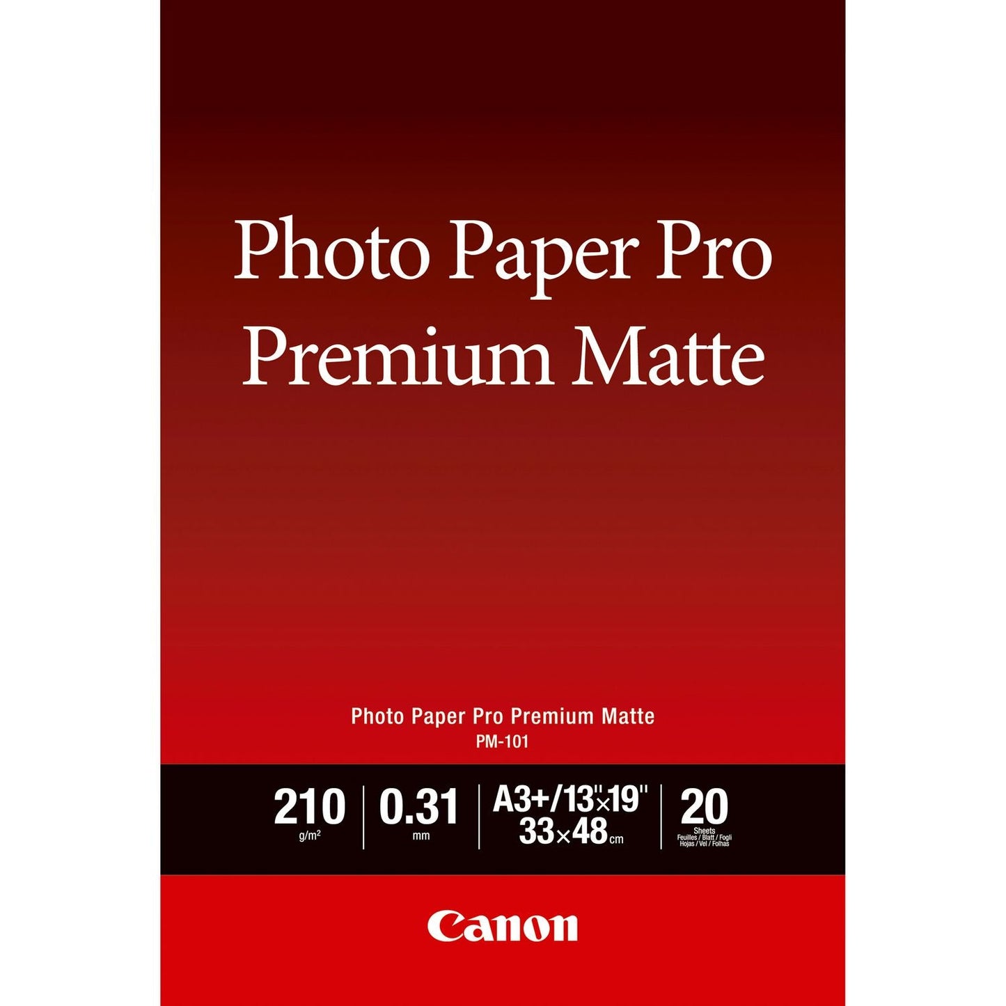 Canon PM-101 Premium A3+ Matte Photo Paper 20 sheets - 8657B007