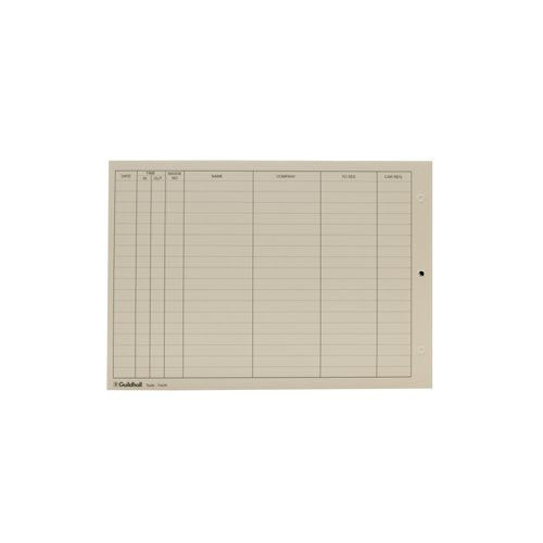 Exacompta Guildhall Loose-Leaf Visitors Book Refill (Pack of 50) T40/R