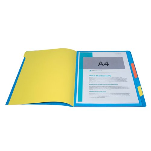 Exacompta Europa 7-Part Organiser 400gsm Pressboard A4 Blue 5219Z