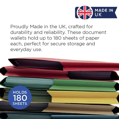 Exacompta Guildhall Document Wallet Foolscap Buff (Pack of 50) GDW1-BUF