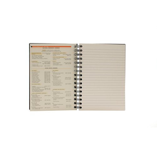 Rhodia Black A5 Wirebound Business Book (Pack of 3) 119233C