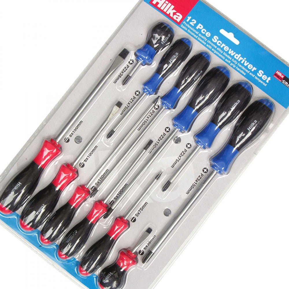 Hilka 12 Piece Screwdriver Set - UK BUSINESS SUPPLIES