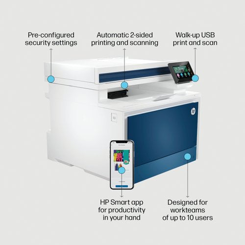 HP Color LaserJet Pro MFP 4302fdn 4-in-1 Colour Laser Printer 4RA84F#ABU