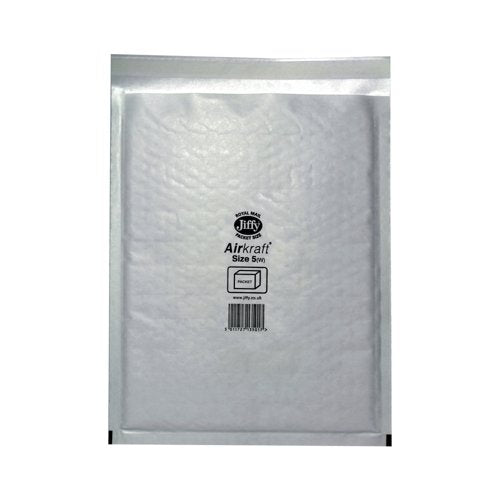 Jiffy AirKraft 5 Bubble Lined Mailer Multi White Pack of 10 MMUL03319