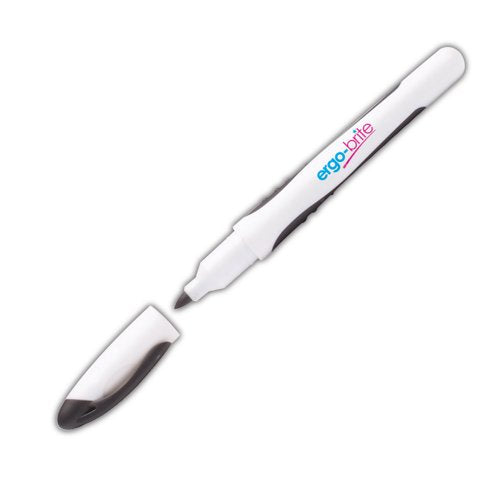 5 Star Ergo-Brite Drywipe Marker Rubber Grip Black (Pack of 10) JN10098